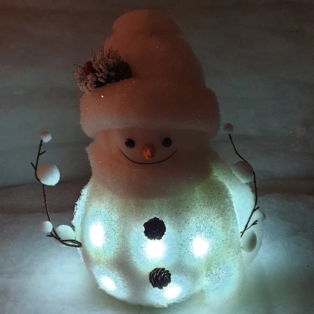 35cm Snowman with lights