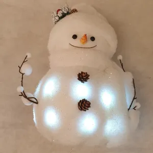 35cm Snowman with lights