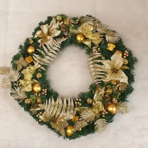 50cm Wreath with Gold decorations
