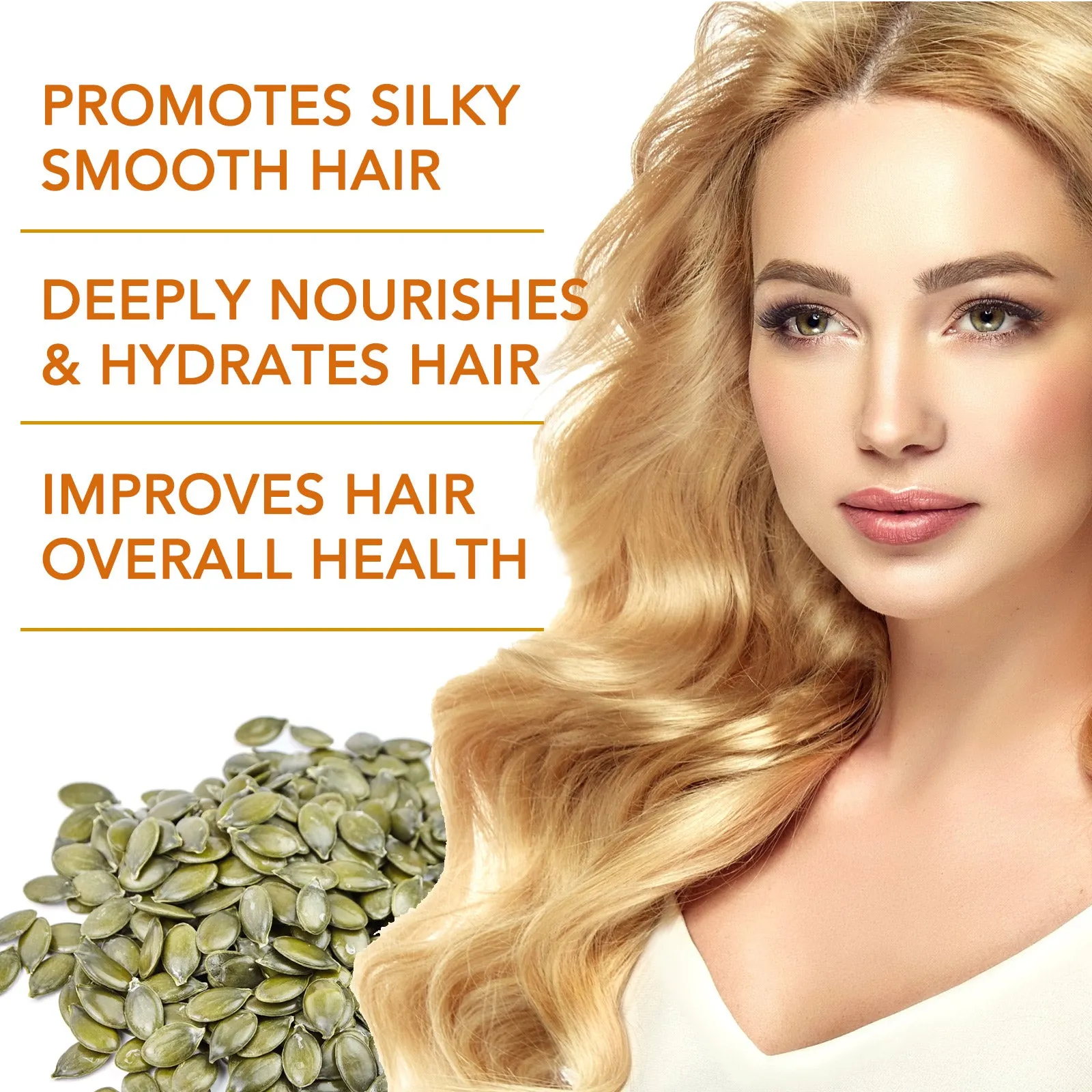 Aliver Pumpkin Seed Hair Repair Oil Capsules - 2Pack