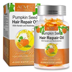 Aliver Pumpkin Seed Hair Repair Oil Capsules - 2Pack