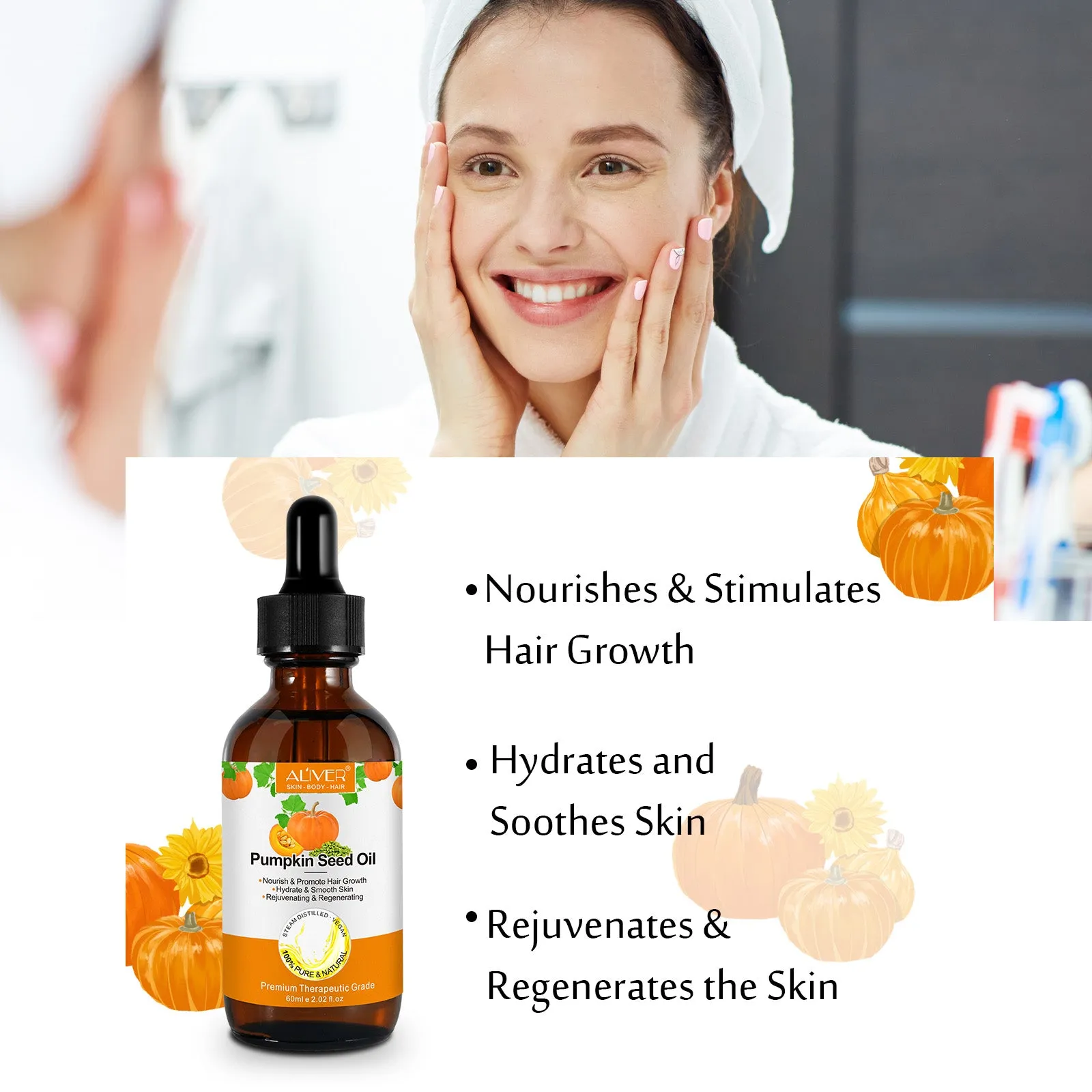 ALIVER Pumpkin Seed Oil 3 Packs