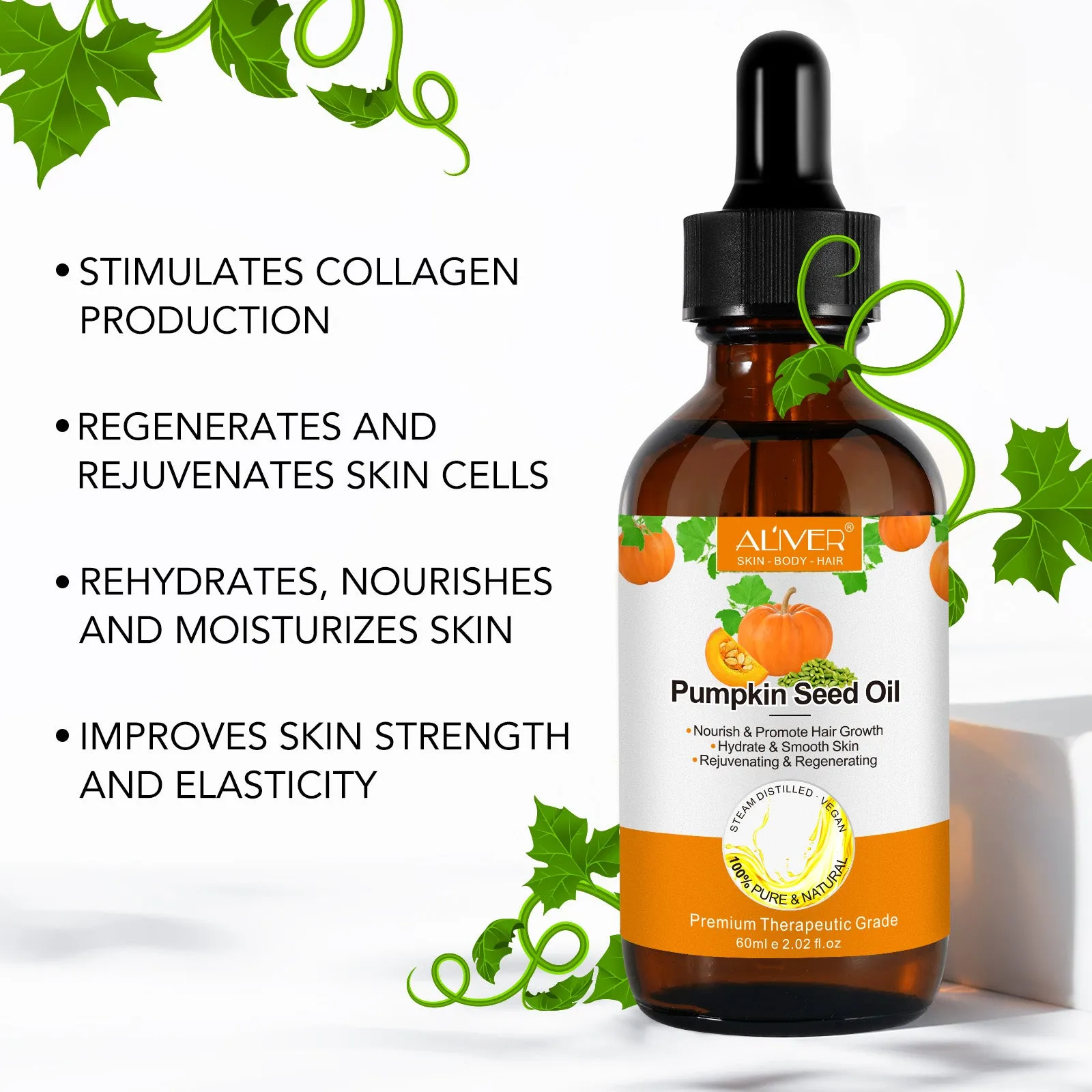 ALIVER Pumpkin Seed Oil 3 Packs