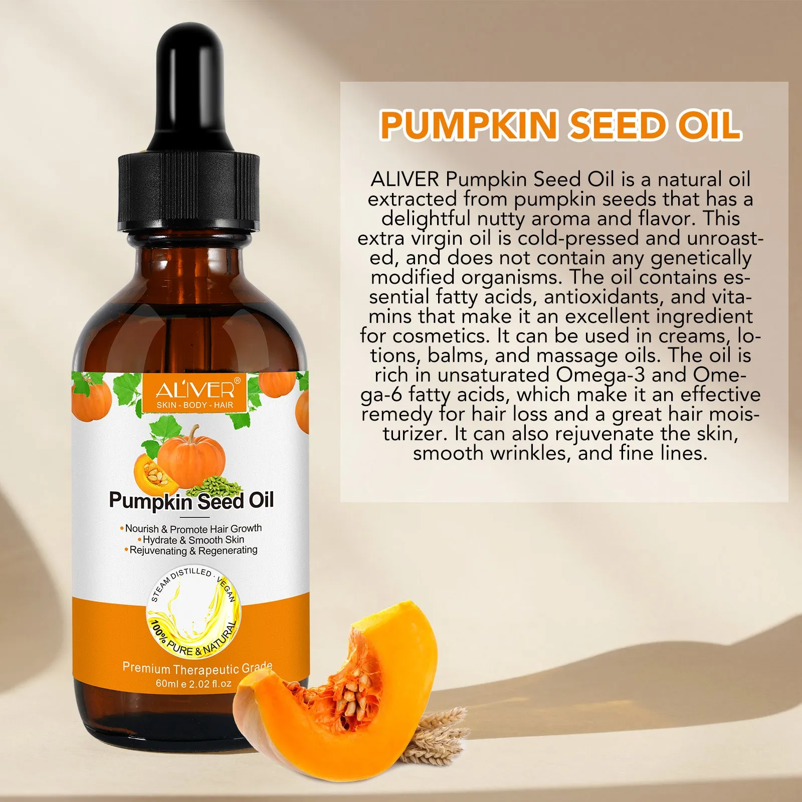ALIVER Pumpkin Seed Oil 3 Packs