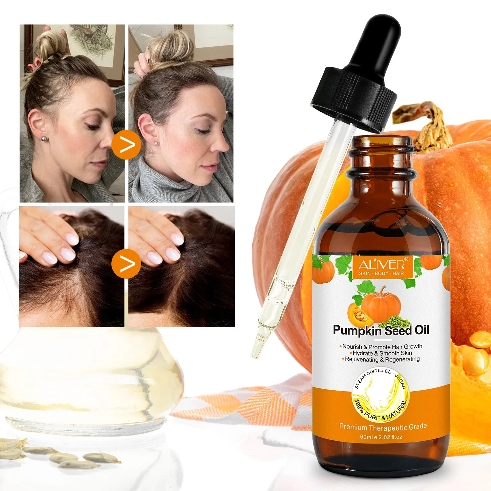 ALIVER Pumpkin Seed Oil 3 Packs