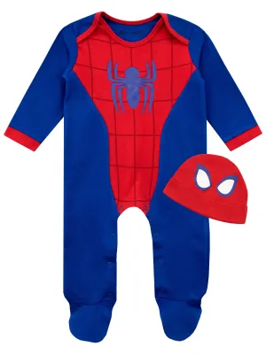 Baby Spiderman Footie and Hat Set