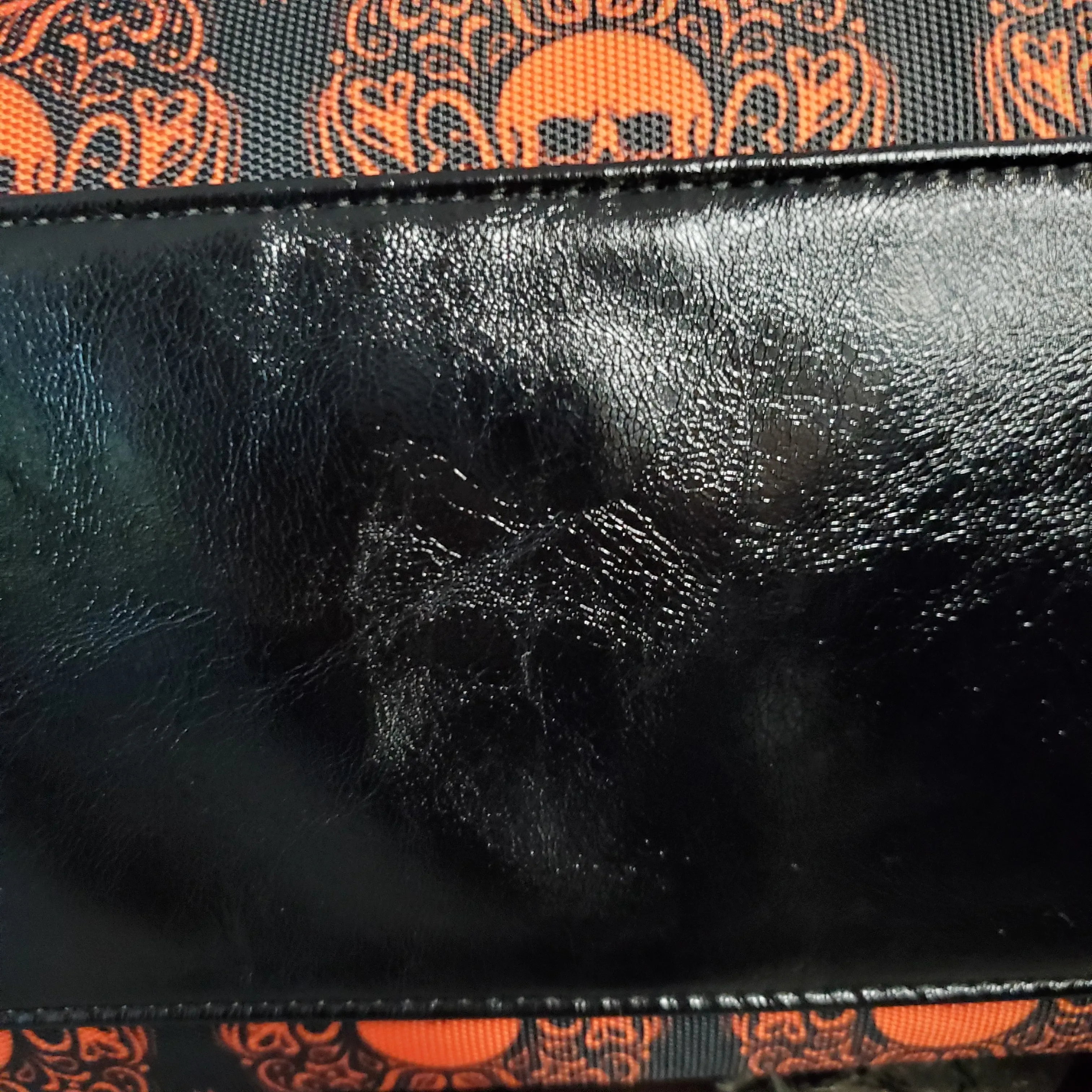 Black & Orange Skull Purse