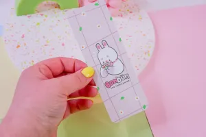 Bonbun the Spring Bunny Bookmark | Cute Floral Kawaii Bookmark for Book Lovers | Adorable Reading Accessory