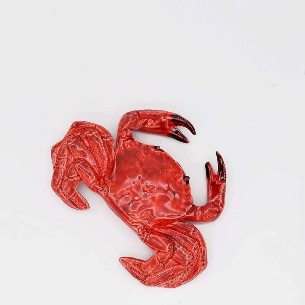 Crabe en céramique - Rouge