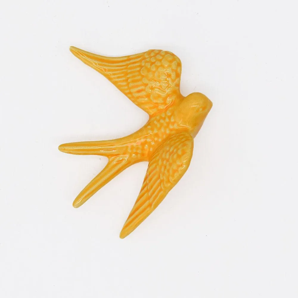 Grandes hirondelles en céramique 15cm - 20 couleurs