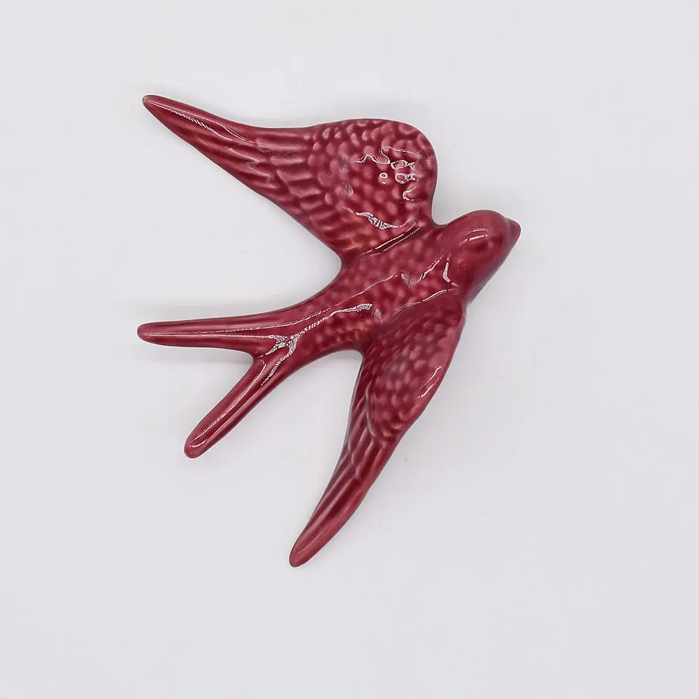 Grandes hirondelles en céramique 15cm - 20 couleurs