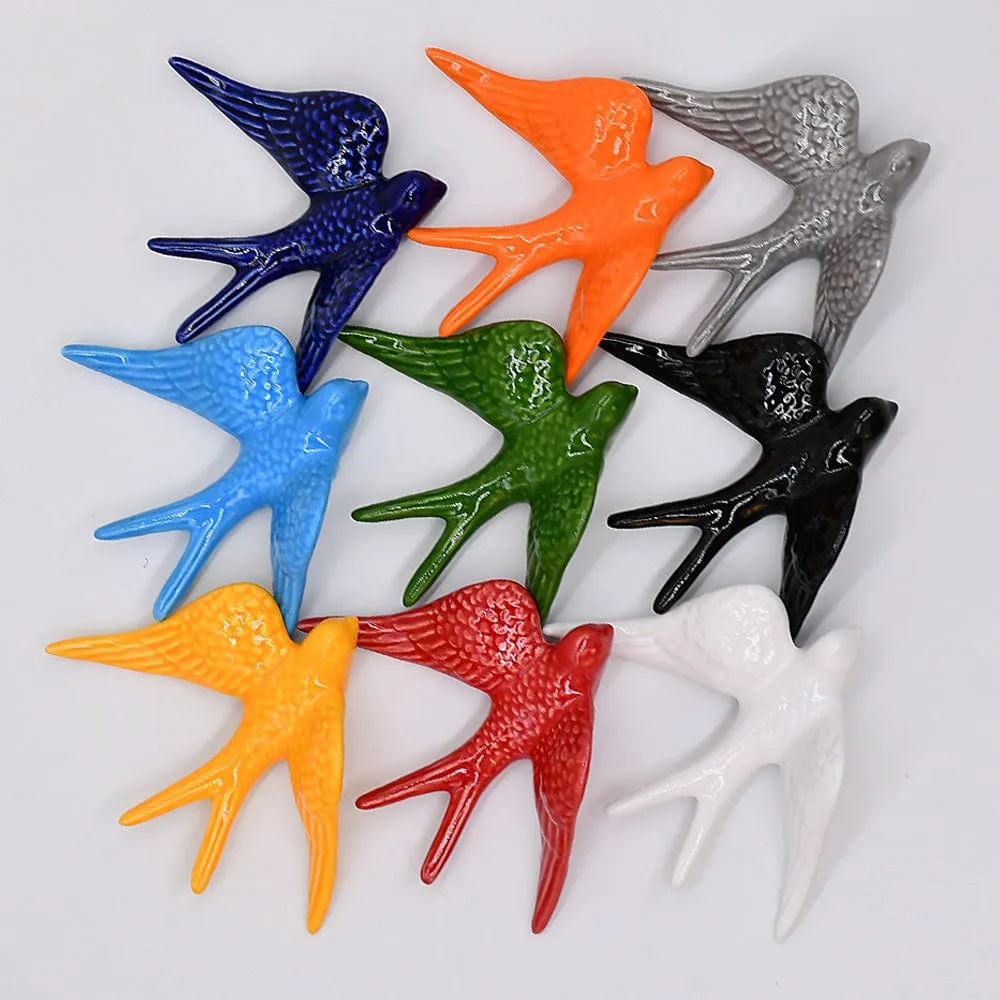 Grandes hirondelles en céramique 15cm - 20 couleurs