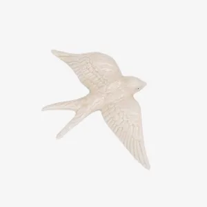 Hirondelle de Caldas da Rainha en céramique blanche