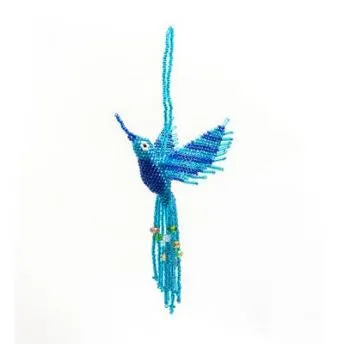 Large Beaded Hummingbird Ornament