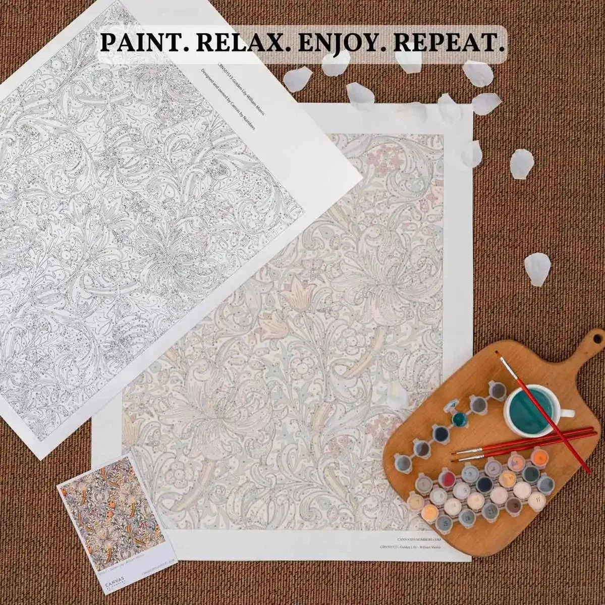 Santa’s Ornaments Tree - Paint by Numbers