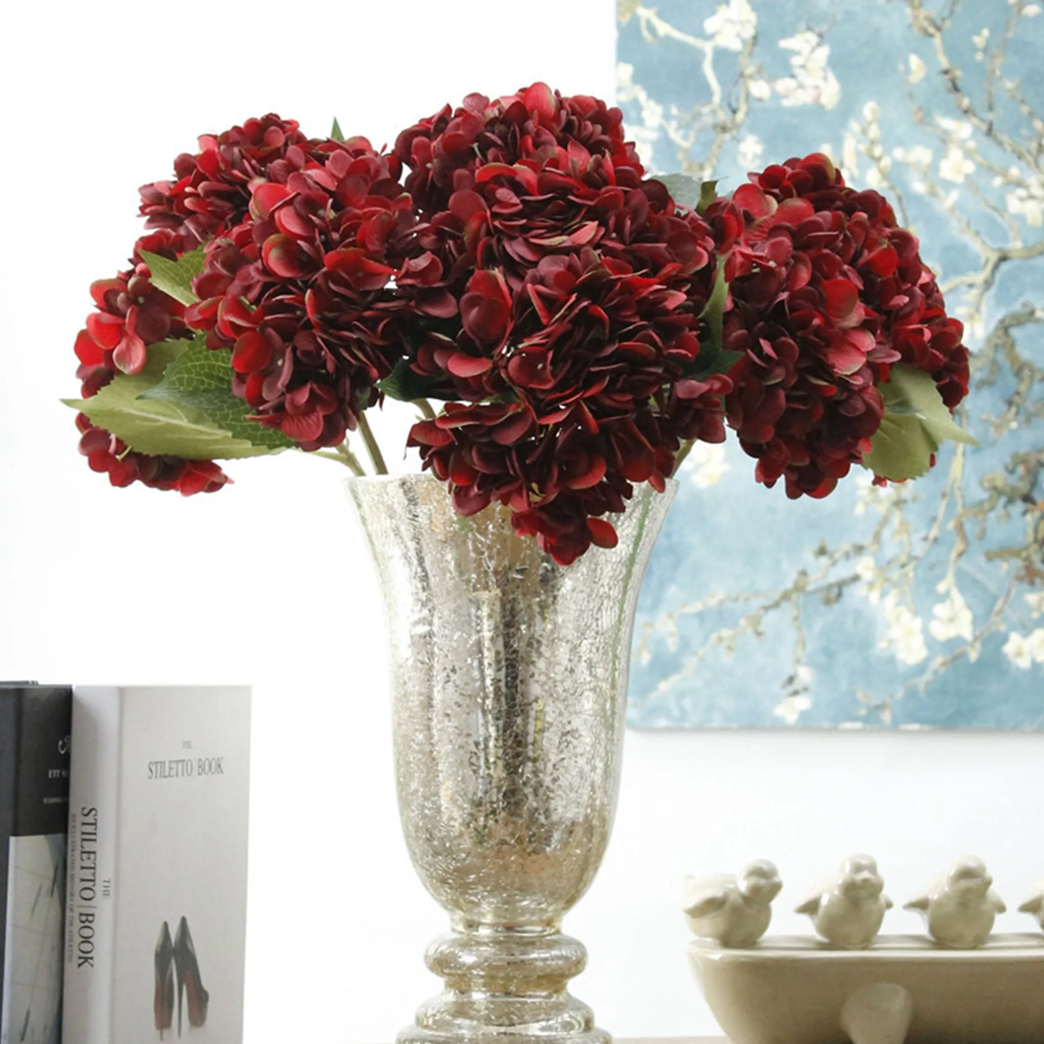 Silk Hydrangea Realist Artificial Hydrange Flowers